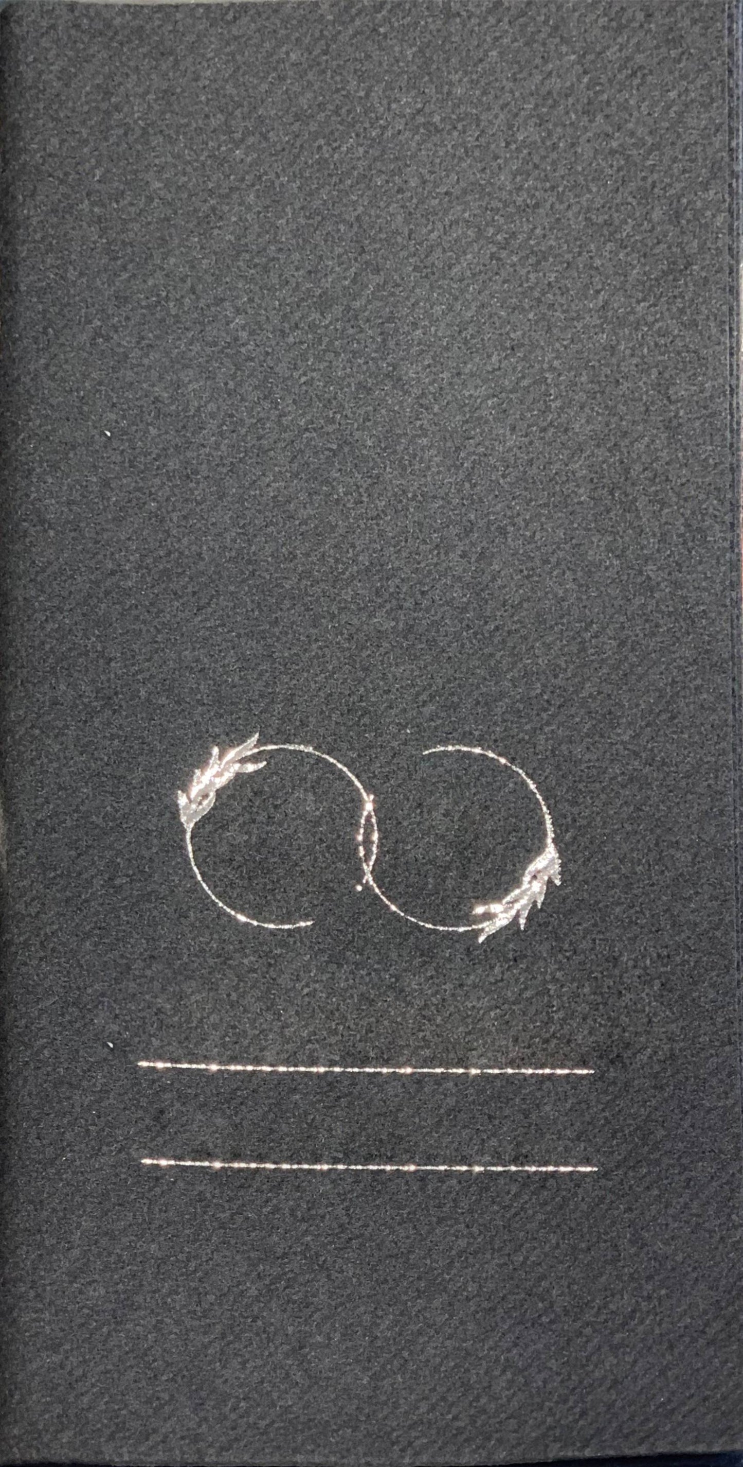 Personalized Wedding Napkins with Letters and Names, Linen Like