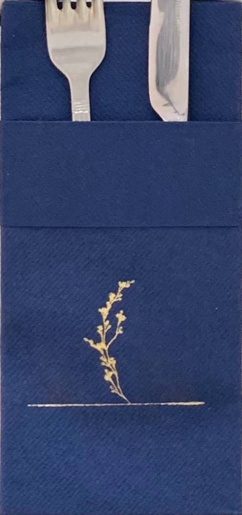Personalized Wedding Napkins With Branch and Letter, Linen Like
