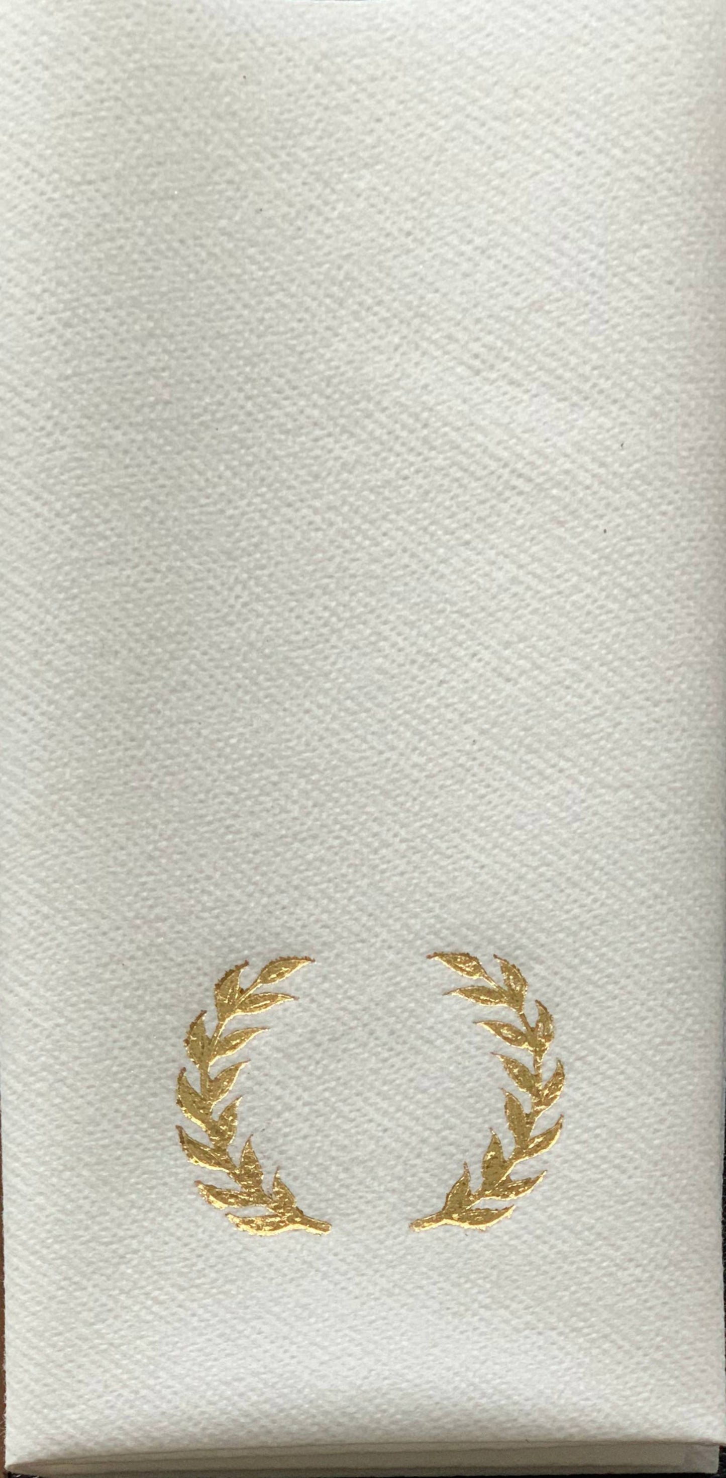 Personalized Wedding Napkins with Letters and Branch, Bookfold Napkin, Linen Like