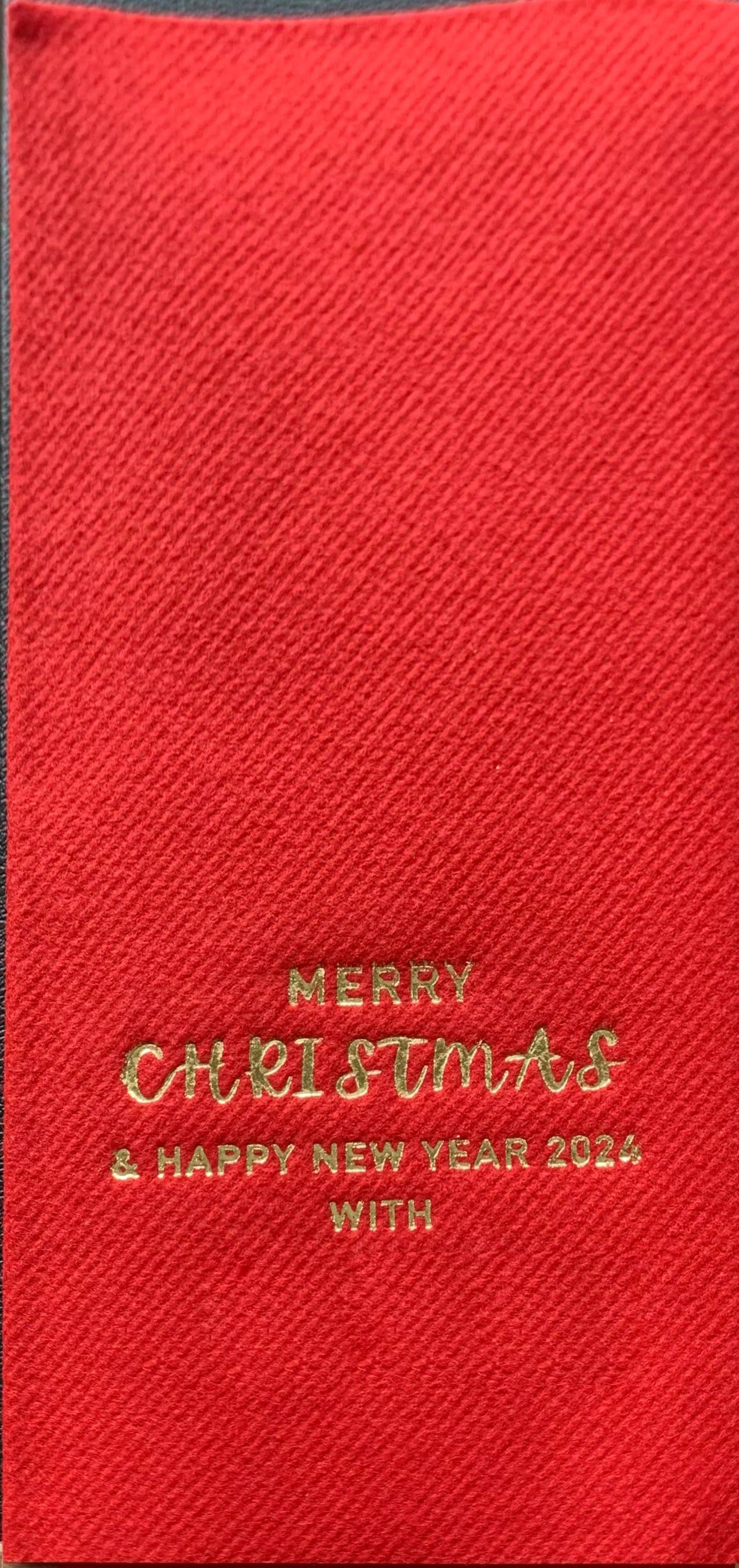 Personalized Christmas Napkins, Linen Like