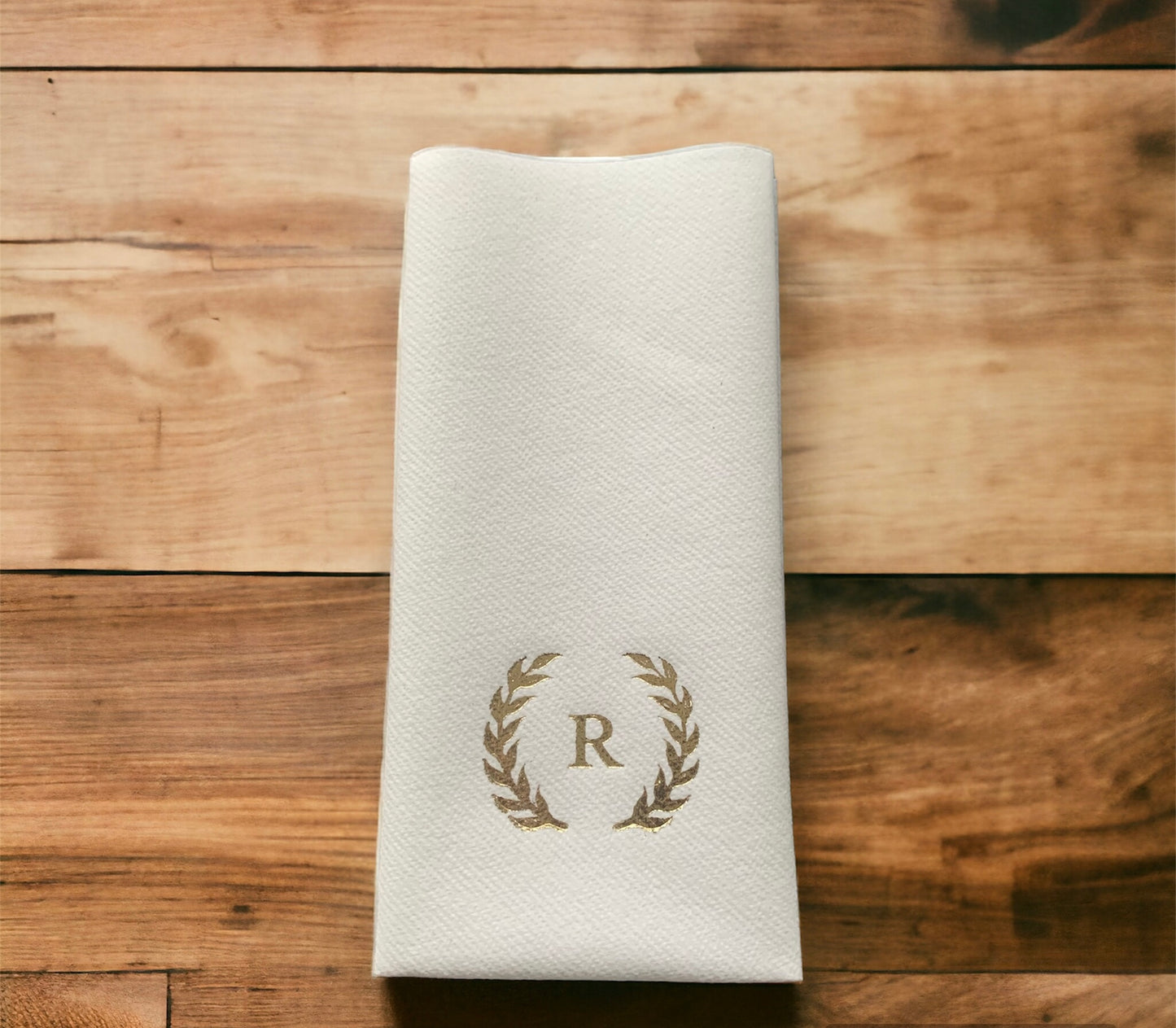 One Letter with Crown Personalized Wedding Napkins