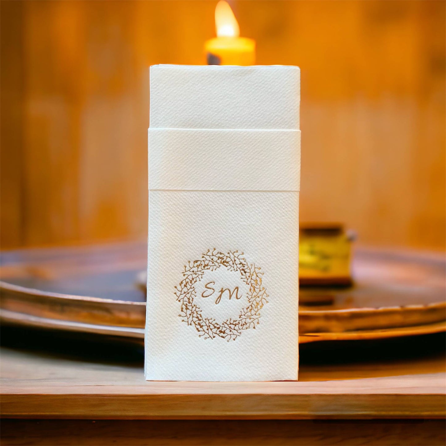 Personalized Wedding Napkins,Feels Like Linen, Pocket Napkin