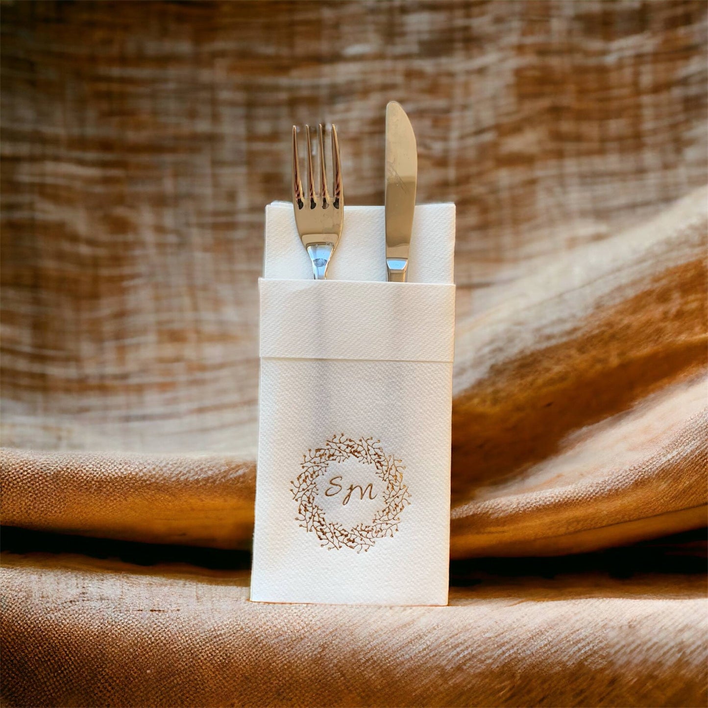 Personalized Wedding Napkins,Feels Like Linen, Pocket Napkin