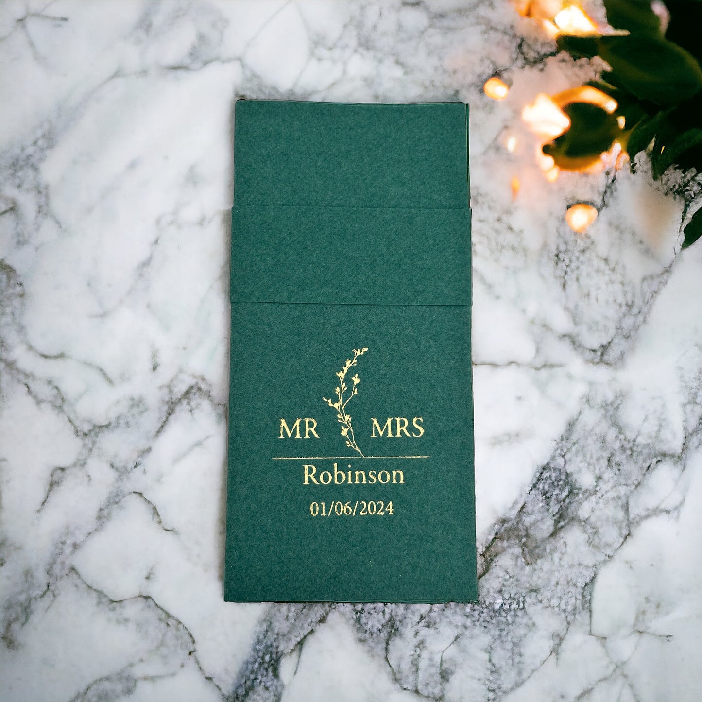 Personalized Pocket Wedding Napkins,MR MRS Wedding