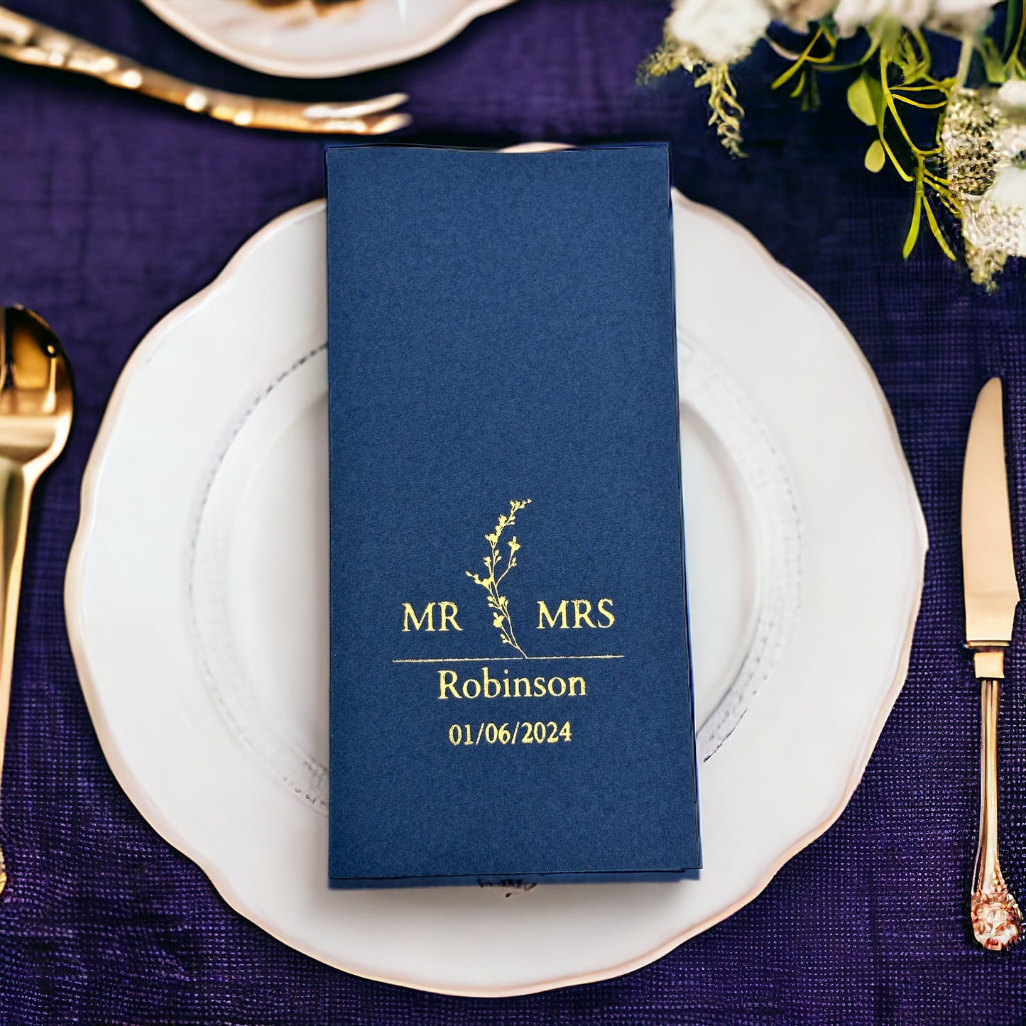Personalized Wedding Napkins,MR MRS Wedding