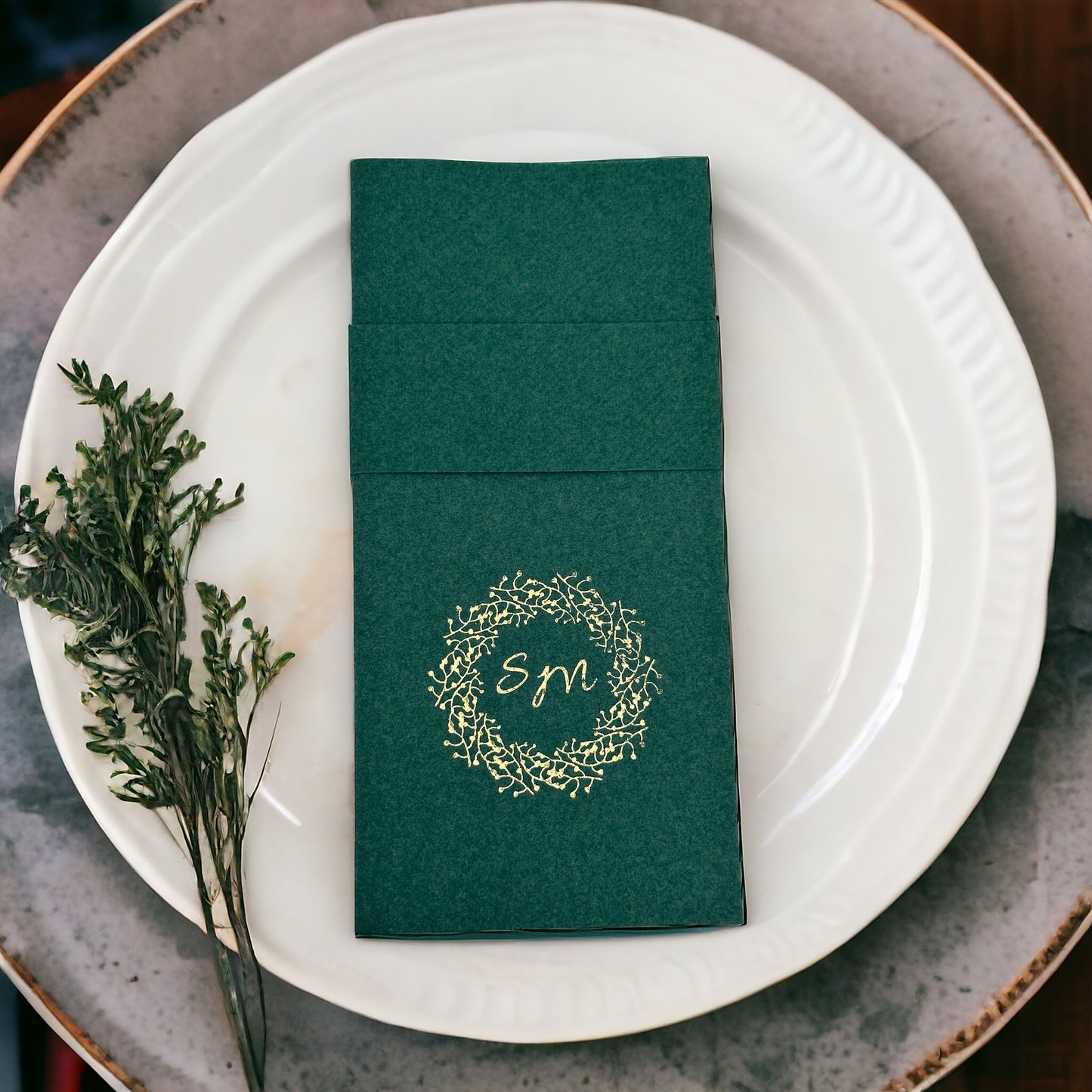 Personalized Wedding Napkins,Feels Like Linen, Pocket Napkin