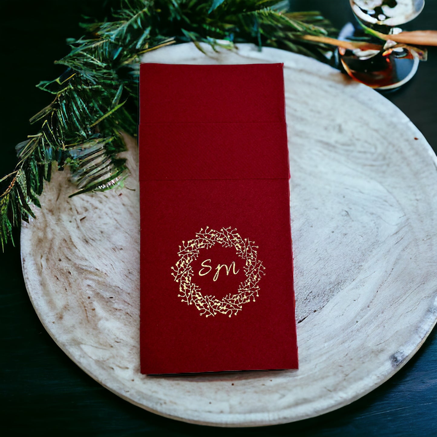 Personalized Wedding Napkins,Feels Like Linen, Pocket Napkin
