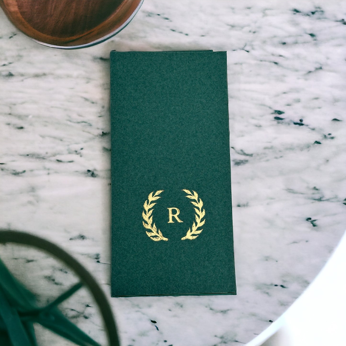 One Letter with Crown Personalized Wedding Napkins