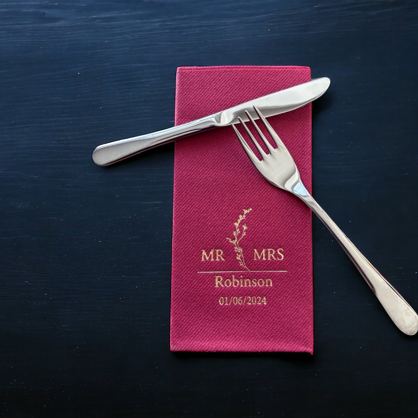 Personalized Wedding Napkins,MR MRS Wedding