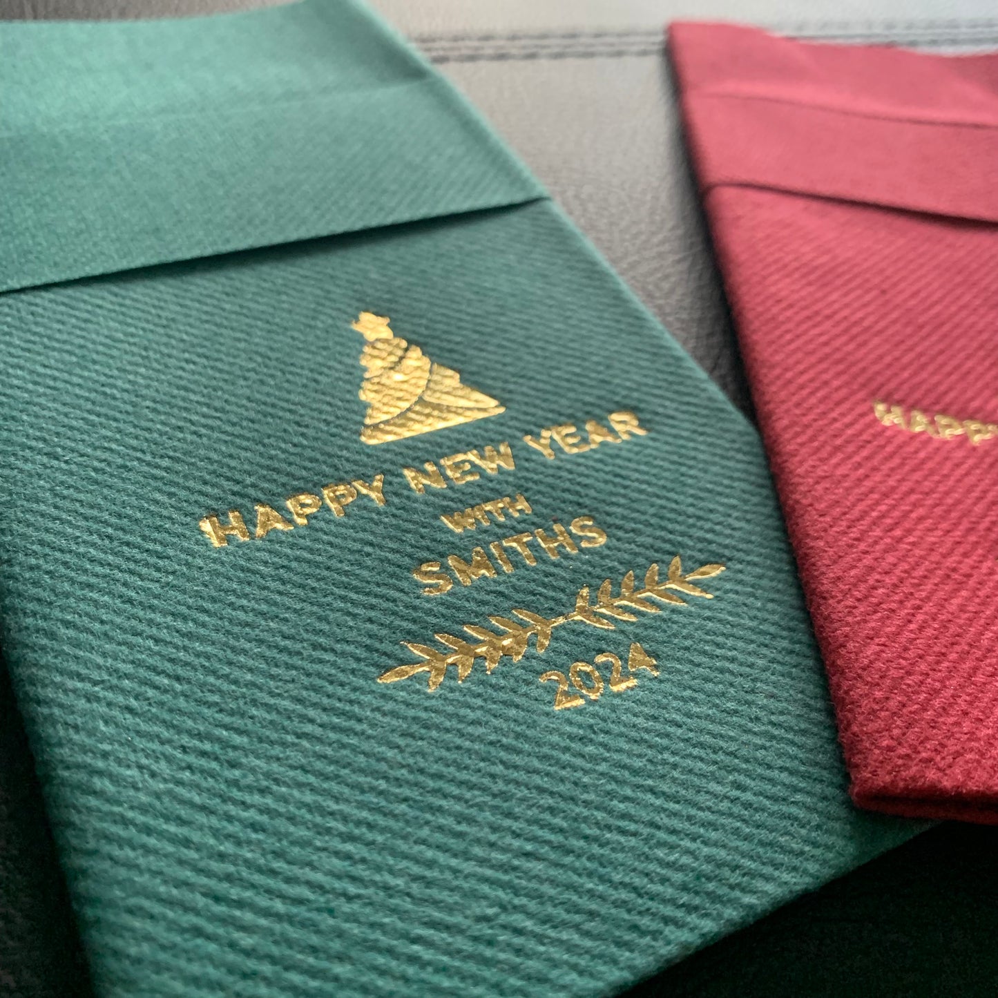 Personalized Christmas Napkins, Christmas Tree Napkin, Fabric Textured and Feels Like Linen, Servietten Hochzeit, Pocket Napkin