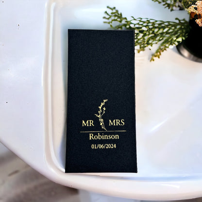 Personalized Wedding Napkins,MR MRS Wedding