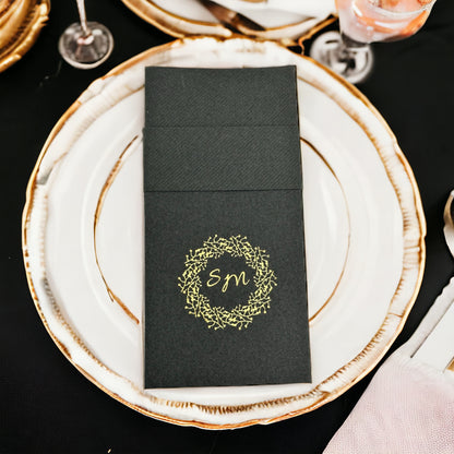Personalized Wedding Napkins,Feels Like Linen, Pocket Napkin