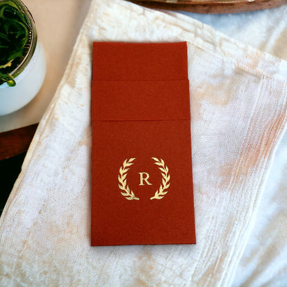 Personalized Pocket Napkins with a Letter