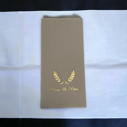 Personalized Wedding Napkins, Wedding, with Names and Branch