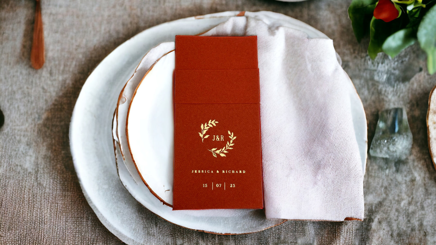 50 Pcs Personalized Wedding Napkins, Wedding, Fabric Textured and Feels Like Linen, Servietten Hochzeit, Pocket Napkin