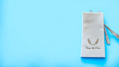Personalized Wedding Napkins, Wedding, with Names and Branch