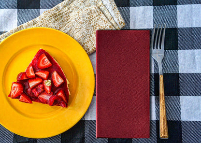 Serviettes de Poche Bordeaux Airlaid (16″ x 16″) (40×40 cm) 50 PIÈCES