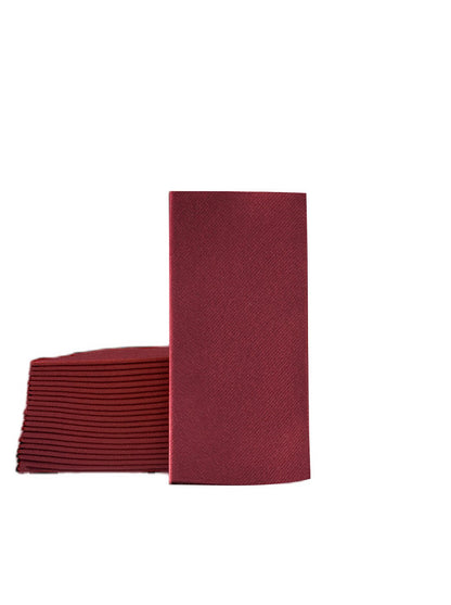 Burgundy Linen-Feel Book Fold Airlaid Napkins (16″ x 16″) (40×40 cm) 50 PIECES