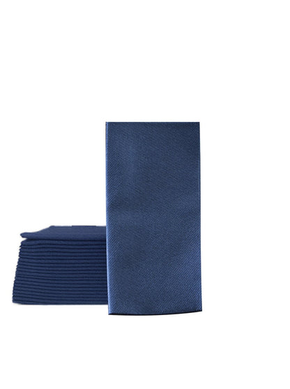 Navy Linen-Feel Book Fold Airlaid Napkins (16″ x 16″) (40×40 cm) 50 PIECES
